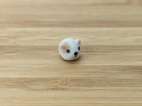 Cute handmade ceramic hamster figurine. Fight hunger with tiny Hamster of Hope. Small-batch ceramics. Hand-painted pottery.