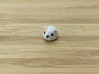 Cute handmade ceramic hamster figurine. Fight hunger with tiny Hamster of Hope. Small-batch ceramics. Hand-painted pottery.