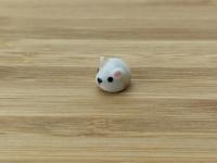 Cute handmade ceramic hamster figurine. Fight hunger with tiny Hamster of Hope. Small-batch ceramics. Hand-painted pottery.