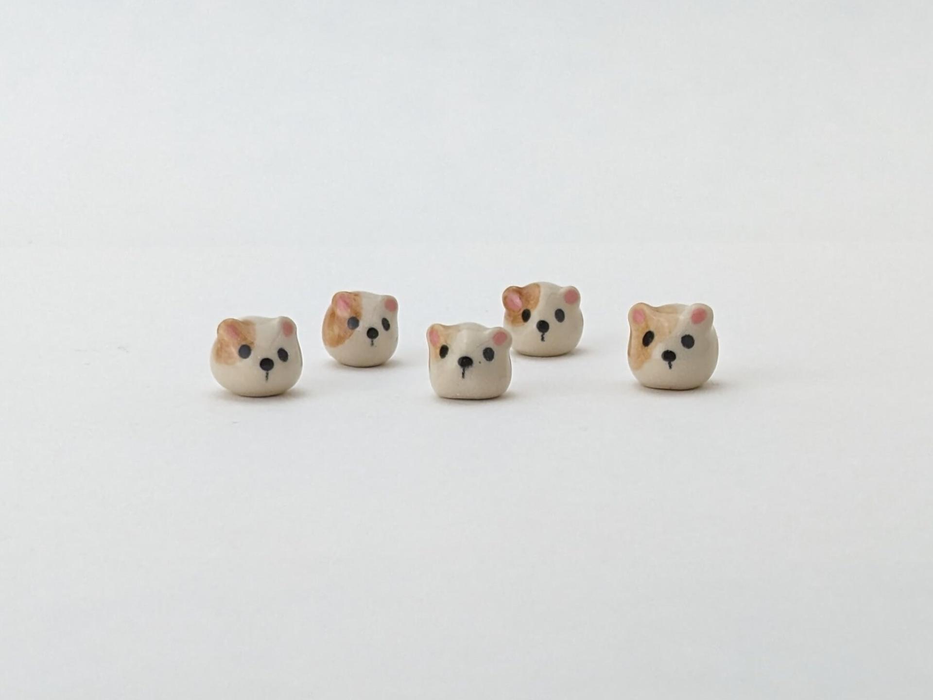 Cute handmade ceramic hamster figurine. Fight hunger with tiny Hamster of Hope. Small-batch ceramics. Hand-painted pottery.
