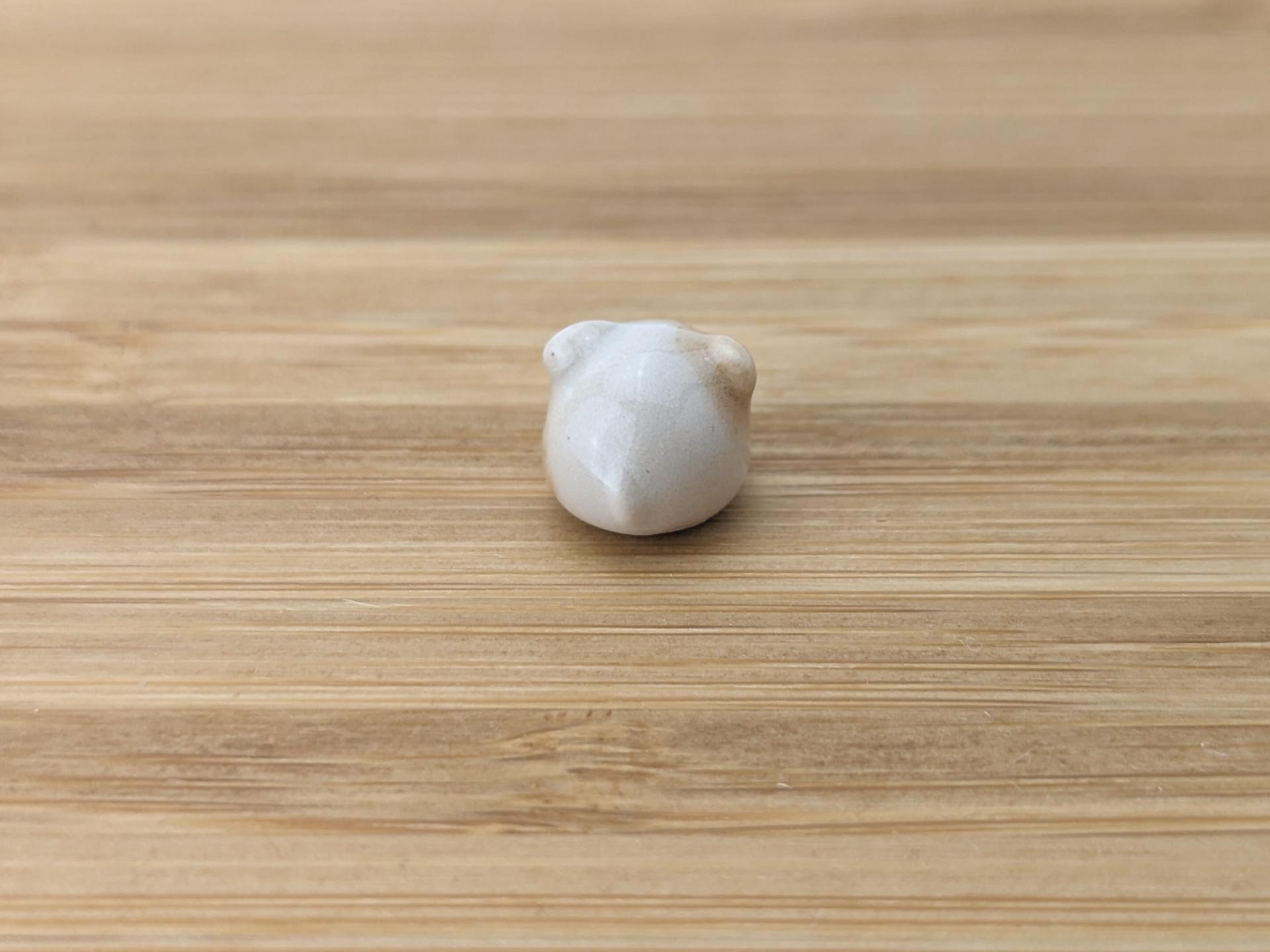 Cute handmade ceramic hamster figurine. Fight hunger with tiny Hamster of Hope. Small-batch ceramics. Hand-painted pottery.